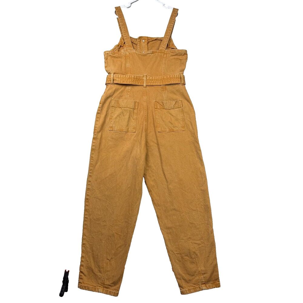 Universal Thread Utility Jumpsuit Overalls Cotton Workwear Womens M Mustard - Picture 3 of 15